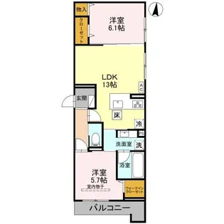 トリアングル【1階】の間取り