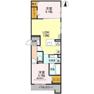 トリアングル【2階】の間取り