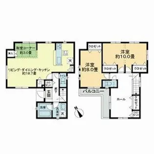 埼玉県ふじみ野市大原1丁目【一戸建】の間取り