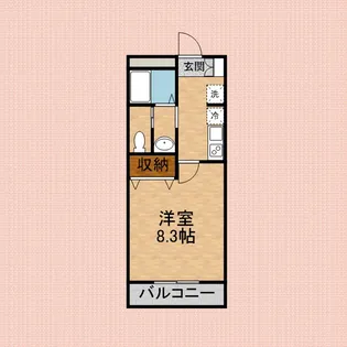 アトラス川越【1階】の間取り