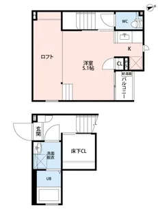 埼玉県さいたま市西区大字西遊馬【アパート】の間取り