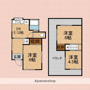 埼玉県入間郡三芳町大字藤久保【一戸建】の間取り