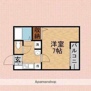 グランクオール和光【1階】の間取り