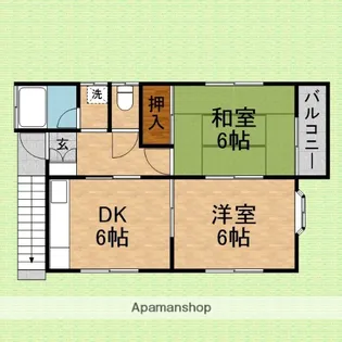 エステートガーデンふじみ野【1階】の間取り