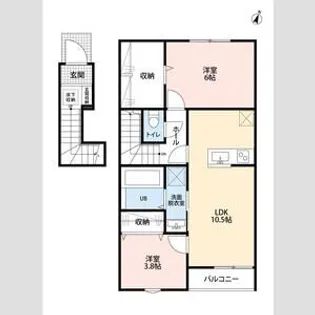 リーブルファイン志木上宗岡Ⅱ【2階】の間取り