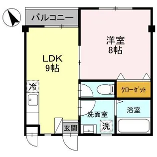 グリーンパレスY【202号室】の間取り