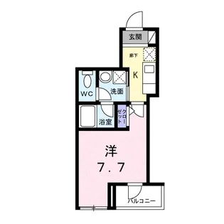 ライズ脇田町 A館【2階】の間取り