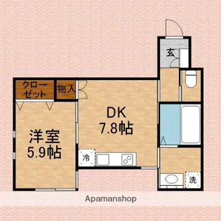 ふじみアプリコット・ガーデンⅡ【1階】の間取り