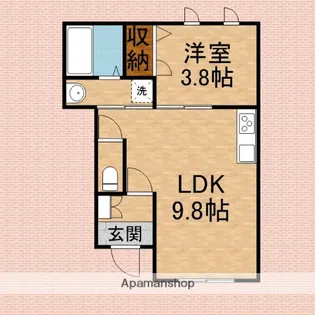 ハイムデポ【102号室】の間取り