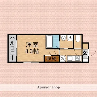 ディメール【310号室】の間取り