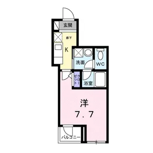 ライズ脇田町 B館【5階】の間取り
