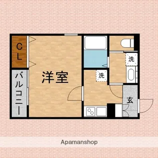 EN.ASAKADAI【202号室】の間取り