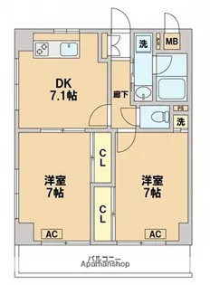リコルド【4階】の間取り