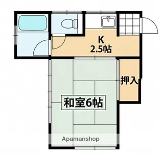 内野荘【1階】の間取り
