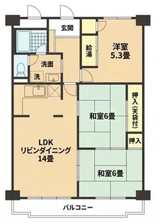 東武みずほ台東口サンライトマンション【8階】の間取り