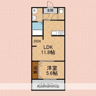 ヴェルコリーヌ【3階】の間取り