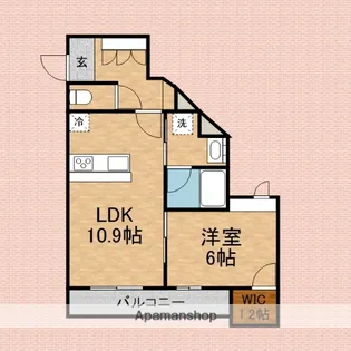 グランエテルナ志木【1階】の間取り