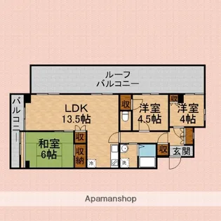 3LDKの間取り画像