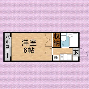 Sコーポ【203号室】の間取り