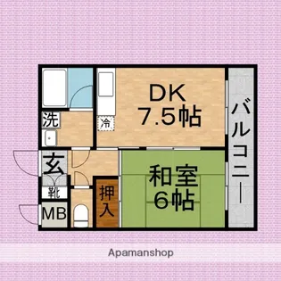 グリーンアベニュー【2階】の間取り