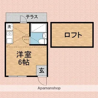 フローレンス鶴瀬【1階】の間取り