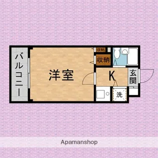 サンウイロー朝霞【3階】の間取り