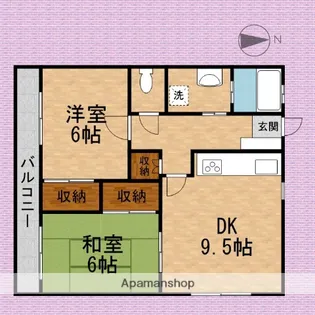 志木ハイム【3階】の間取り