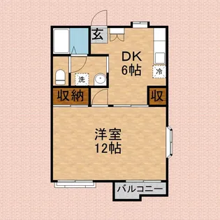 アップルパイⅢ【2階】の間取り