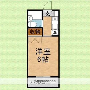 コーポセンチュリーローズ【102号室】の間取り