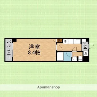 ソレイユ鶴瀬【5階】の間取り
