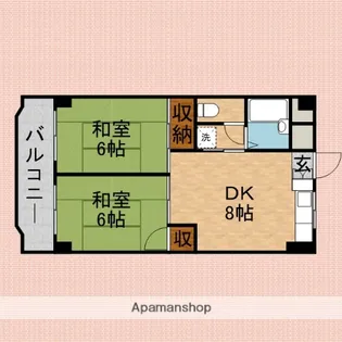 西みずほ台マンション【4階】の間取り