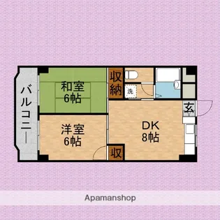 西みずほ台マンション【2階】の間取り