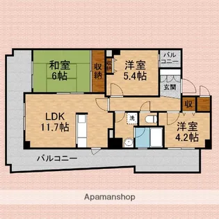 アルソス【207号室】の間取り