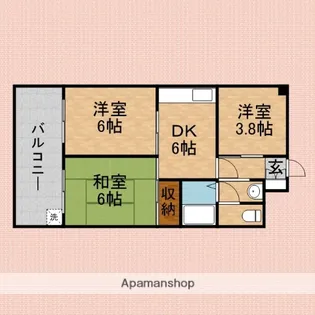 シャルルみずほ【4階】の間取り