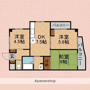 市川第七ビル【4階】の間取り