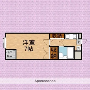 ネーブルプロシードB【208号室】の間取り