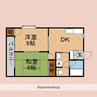 スィート ドリームA【101号室】の間取り
