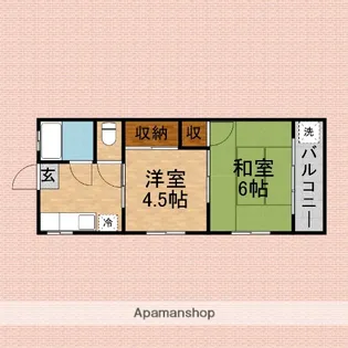 井上ハイツA棟【206号室】の間取り