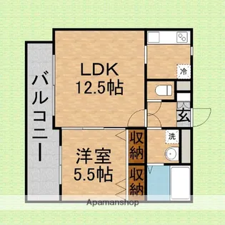 アルマインエム【202号室】の間取り