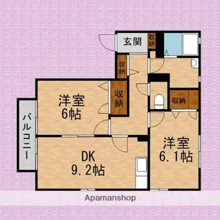 コージィー コート【2階】の間取り