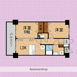 ライトウェーブ朝霞【3階】の間取り