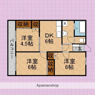 ホルンホームズ【2階】の間取り