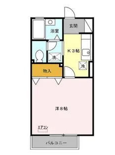 サンクテュエール【1階】の間取り