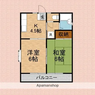 森田コーポ【2階】の間取り