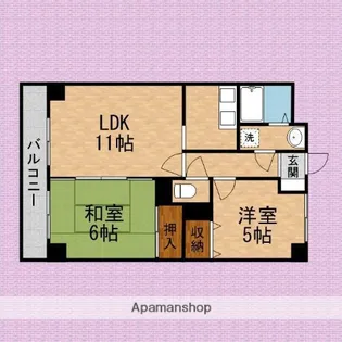 スカイビュウ11【2階】の間取り