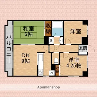 スカイビュウ11【2階】の間取り
