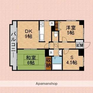 スカイビュウ11【11階】の間取り
