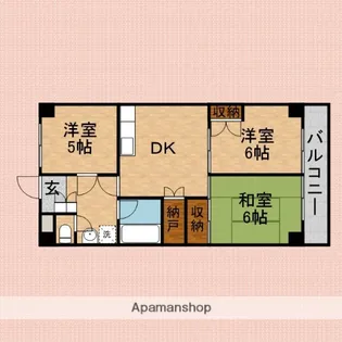 シオミプラザセカンド【3階】の間取り