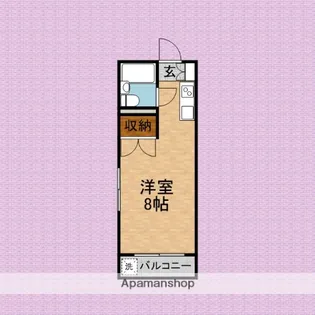 コーポラスミハラⅡ【2階】の間取り