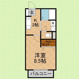 リリーガーデン【2階】の間取り